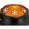 Lacquered metal candle holders
