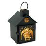 Lacquered metal candle holder