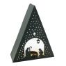 Lacquered metal candle holder