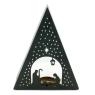Lacquered metal candle holder