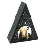 Lacquered metal candle holder