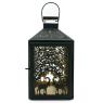 lacquered metal candle holder