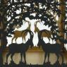lacquered metal candle holder