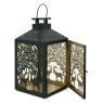 lacquered metal candle holder
