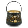 lacquered metal candle holder