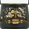 lacquered metal candle holder