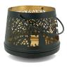 lacquered metal candle holder