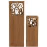Pine wood lanterns