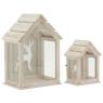 Pine wood lanterns