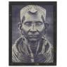 Wooden frame - African man