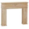 Wood decorative mantelpiece