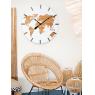 World map wooden clock 