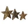 Wooden and cow skin stars