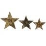 Wooden and cow skin stars