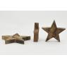 Wooden and cow skin stars