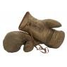 Leather boxing gloves