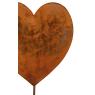 Coeur en métal effet rouillé