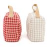 Gingham cotton door wedge