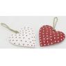 Set of 2 hanging hearts 