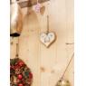 Mango wood hanging heart