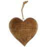 Coeur à suspendre en manguier