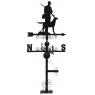 Weather vane with hunter and frieze design