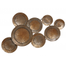 Wall metal disc decor