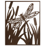 Wall metal dragonfly decor