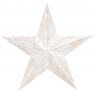 White patinated wood star