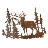 Metal wall decor Deer and Forest