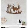 Metal wall decor Deer and Forest