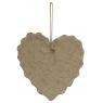 Pine wood logs as heart-shaped