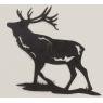 Metal deer wall decor