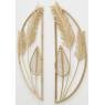 Rattan leaf wall decor