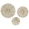Set of 3 seagrass wall decor 