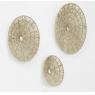 Set of 3 seagrass wall decor 