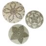 Set of 3 natural seagrass wall decor 