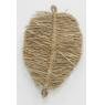 Set of 2 jute leaf wall decor