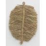 Set of 2 jute leaf wall decor