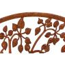 Wall decor in rusty metal