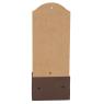 Bottle opener made of MDF and metal.