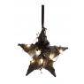 Wooden star with LEDs