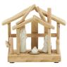 Crèche en bois et céramique