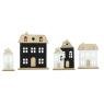 Felt houses on MDF base