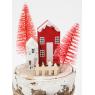 Set of 3 wooden Christmas villages 