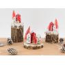 Set of 3 wooden Christmas villages 
