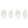 Set of decorative ceramic houses