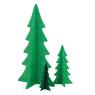 Set of 6 felt Christmas trees