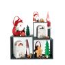 Set of 6 felt Christmas trees