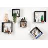 Set of 6 felt Christmas trees
